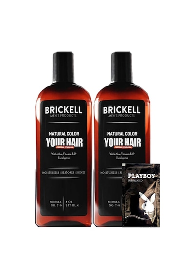 Brickell Erkeklere Özel Anti-white 2 Adet 237 Ml Sakal Bakım Şampuanı + Hediye Jel Gzystr:0308