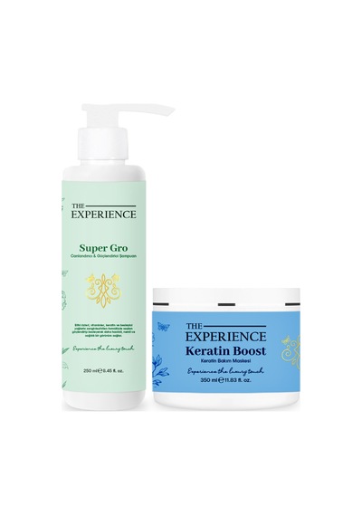 The Experience Keratin Super Gro Canlandırıcı & Güçlendirici Saç Bakım Seti