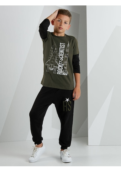 RS Erkek Çocuk Kışlık Tshirt Pantolon Takım
