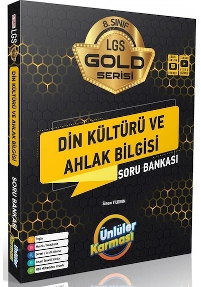 Ünlüler Yayınları 8. Sınıf Lgs Gold Din Kül.Ahlak.Bilgisi Soru Ba