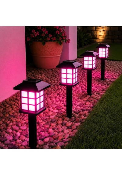 Tech Hlyos 2 Adet 5w Solar Bahçe Lambası 38 Cm, Güneş Enerjili Dekoratif Dış Mekan Aydınlatması, Su Geçirmez, Otomatik Sensörlü Peyzaj Lambası, Balkon, Teras, Veranda, Yürüyüş Yolu Pembe Led Tech Hlyos 2 Adet 5w Solar Bahçe Lambası 38 Cm, Güneş Enerjili Dekoratif Dış Mekan Aydınlatması, Su Geçirmez, Otomatik Sensörlü Peyzaj Lambası, Balkon, Teras, Veranda, Yürüyüş Yolu Pembe Led