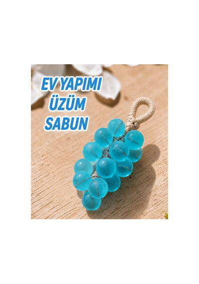 Ev Yapımı Şeffaf Üzüm Sabun Mavi Diğer