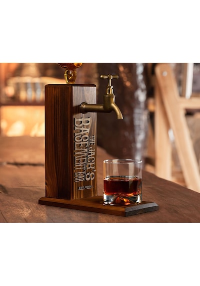 Bk Gift Kişiye Özel Kabartma İsimli Musluklu Doğal Ahşap İçki Standı, Home Bar, Viski Çeşmesi, İçecek Dispenseri, Ahşap İçecek Çeşmesi-9