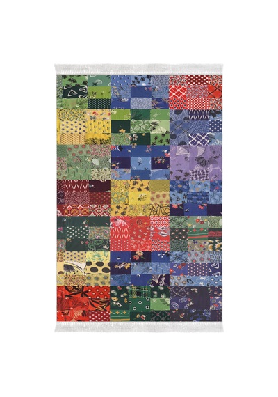 Eko Trend Djt Yıkanabilir Kaymaz Taban 3 Lü Yatak Odası Takımı Mu148 Patchwork Renkli