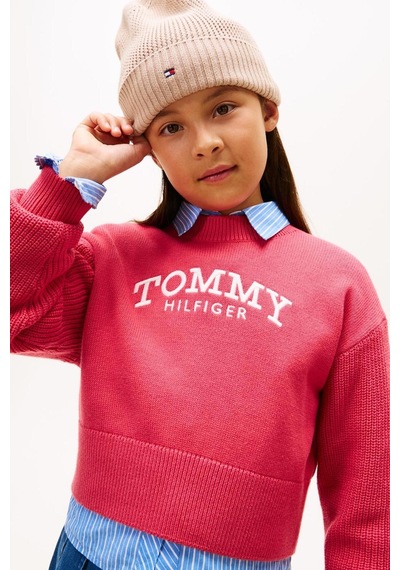 Tommy Hilfiger Kız Çocuk Triko Kg0kg08921 Pembe