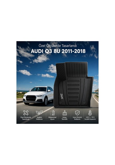 Audi Q3 8u 2011-2018 Araca Özel Tpe Paspas Seti