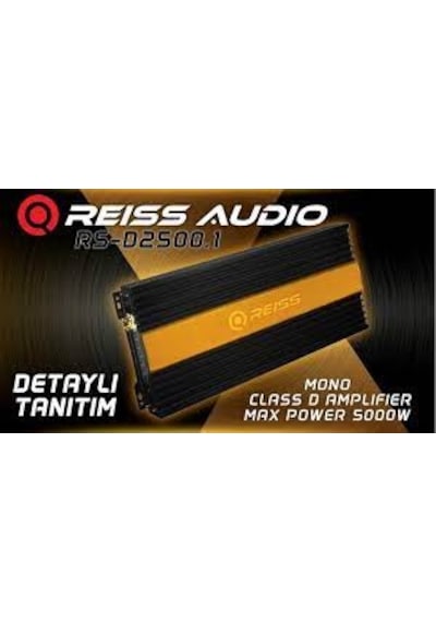 Reıss Audıo Rs-D2500.1 2500 Watt Mono Tek Kanal Anfi