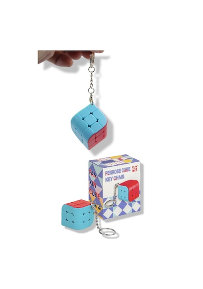 3x3x3 Renkli Magic Cube Anahtarlık Hızlı Dönüşlü Dayanıklı Ve Taşınabilir Akıl Zeka Küpü