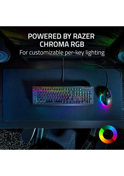 Blackwidow V4x - Mekanik Oyun Klavyesi - Snap Tap - Chroma Rgb Tıklamalı Mekanik Anahtarlar, 6 Özel Makro Tuşu, Wristrest Tr Düzeni Siyah