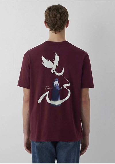Mavi M0613576-70426 Mavi Harry Potter Baskılı T-shirt Erkek Tişort Bordo