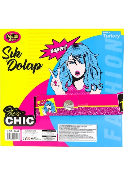 Anlily Elbise Dolabı Bebekli Açık Pembe