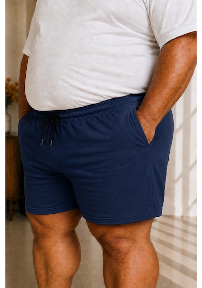 Sngl Tekstil Erkek Büyük Beden Şort 3xl 4xl 5xl 6xl 7xl 8xl 9xl Lacivert