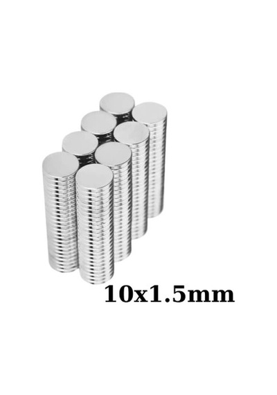 10x1.5mm Neodyum Güçlü Mıknatıs - Neodim Magnet