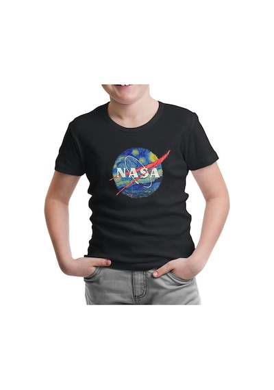 Lord Tshirt Nasa - Van Gogh Siyah Çocuk Tshirt
