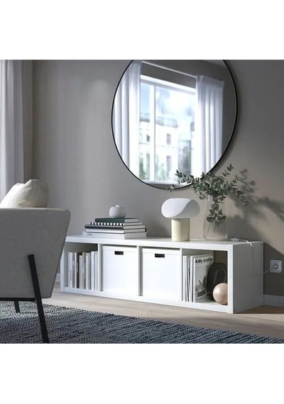 Ikea Kallax Açık Raf Ünitesi, Beyaz 42x147 Cm Beyaz