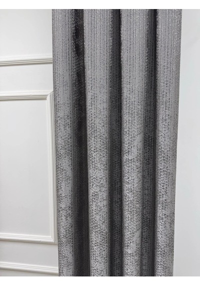 Nivemeshome Çağla V-5407 Gümüş 1/3 Pileli Fon Perde 80x260