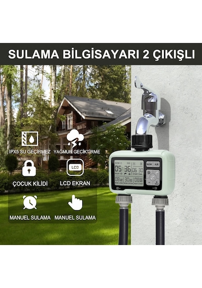 Delt 2 Çıkışlı Otomatik Sulama Kontrolcüsü