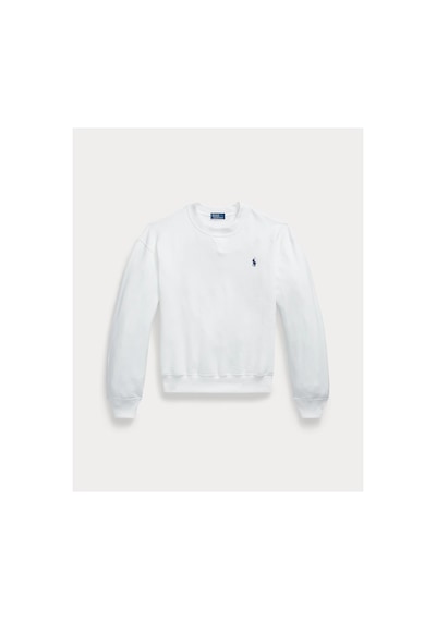 Polo Ralph Lauren Bisiklet Yaka Kadın Sweatshirt Beyaz