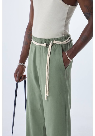 Lulikwear Beli Ipli Keten Pantolon Haki