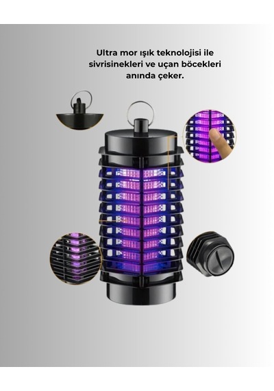 Uzun Ömürlü Elektrikli Sivrisinek Katili - Sessiz Çalışma Güçlü Performans