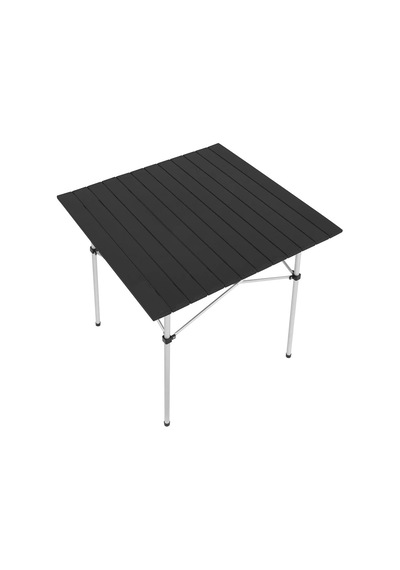 Portatif Alüminyum Katlanır Kare Kamp Masası 70x70x70 Siyah Genel