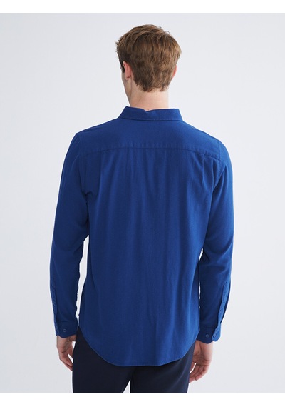 Lcwaıkıkı Classic Lacivert Regular Fit Uzun Kollu Gabardin Erkek Gömlek
