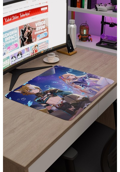 Gorou Genshin Impact Anime Oyuncu V1 - 48x40 Xl Gaming Mouse Pad Fare Altlığı