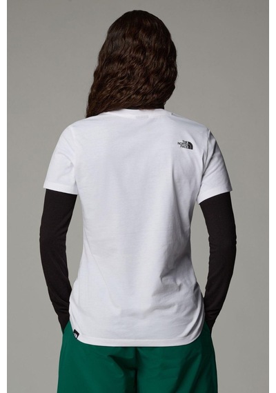 The North Face W Ss Easy Kadın T-shirt White