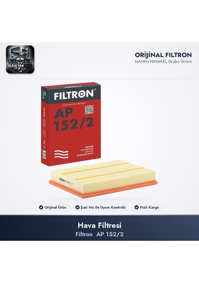 Filtron Ap152/2 Hava Filtresi - Vectra C 1.6-2.0 16v 03+ Signum 03+ Croma 05+ Telli