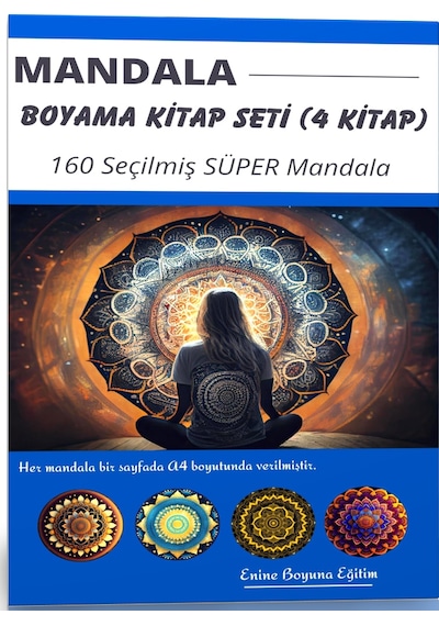 Mandala Boyama Kitap Seti 4 Kitap