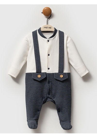 Moi Noi Baby Moi Noi Denim Tulum - Ekru