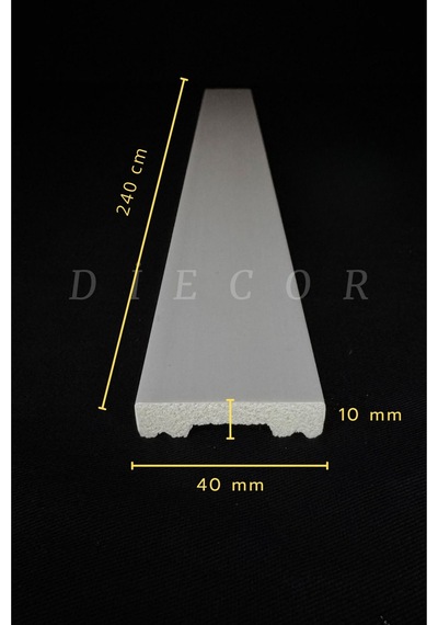 Diecor Boyanabilir Dekoratif Özel Hazır Kesim 4 Cm Duvar Çıtası 4 Cm Model:xa266