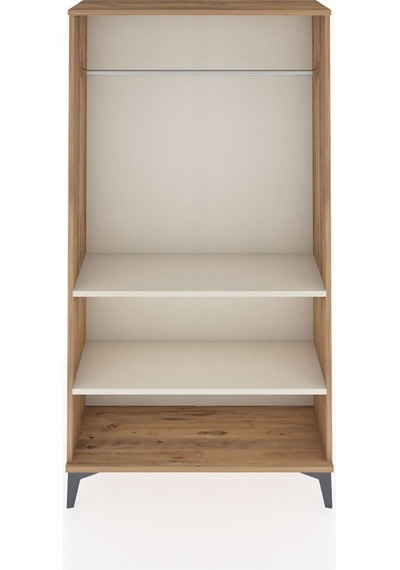 Arges Dolap 2 Raflı Kapaklı Tek Askılı 88x30x163 Çam-aytaşı Atlas Çam