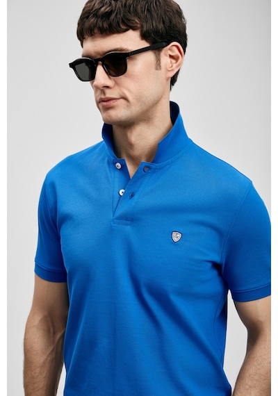 Lufian Laon Smart Erkek Polo Tişört Saks Saks 111040230100240