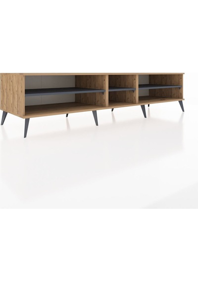 Kronos Tv Ünitesi 3 Raflı 220x59x51 Çam-çam/antrasit Atlas Çam/antrasıt - Atlas Çam Kronos Tv Ünitesi 3 Raflı 220x59x51 Çam-çam/antrasit Atlas Çam/antrasıt - Atlas Çam