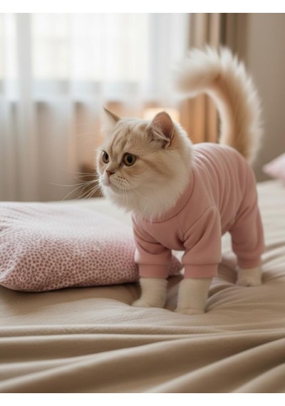 Minimini Kapler Kedi Uyku Seti Penye Kedi Tulum Ve Mini Yastık Takımı Pamuklu Tüy Dökülmesini Azaltır