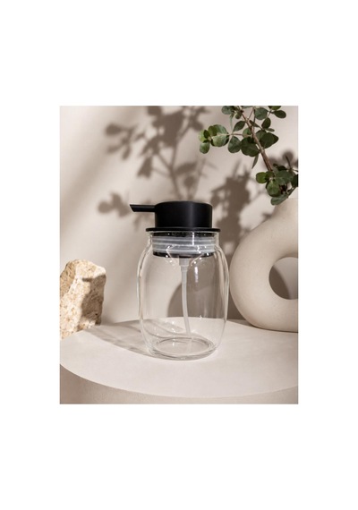 Buççin Online Mağaza 650ml Cam Şişe Sabunluk Cam Şeffaf Çok Renkli