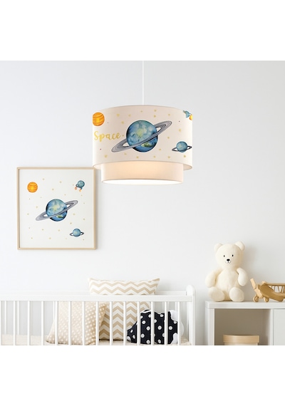 Homing Space Uzay Temalı Çocuk Odası Sarkıt 241289 Krem