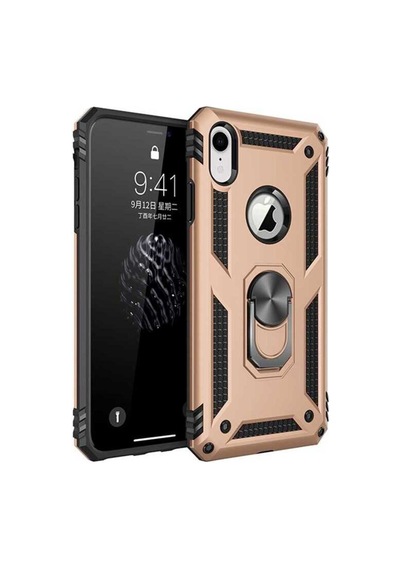 Apple Uyumlu iPhone Xr 6.1 Kılıf Zore Vega Kapak Gold