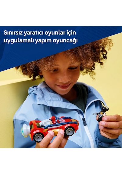 LEGO® ǀ Marvel Örümcek Adam Arabası, Venomlaşmış Wolverine’e Karşı 76336 - 7 Yaş ve Üzeri Çocuklar için Oyuncak Yapım Seti  (134P)