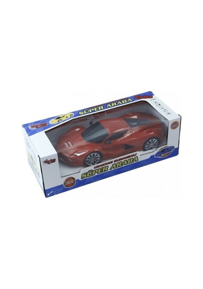 Uzaktan Kumandalı Şarjlı Araba 24 Cm Işıklı Ferrari & Lamborghini Model Full Fonksiyonlu Oyuncak Kırmızı Ferrari