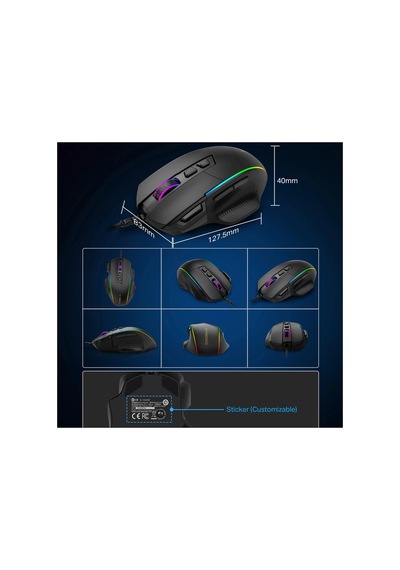 X-49 Rgb 12400 Kablolu Oyuncu Mouse Standart