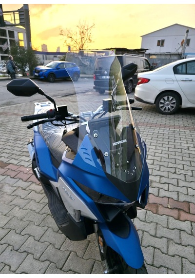 Motocam Volta Revolt Rsx7 Ön Cam 2022-2026 Model 65cm Şeffaf Renkli 4mm