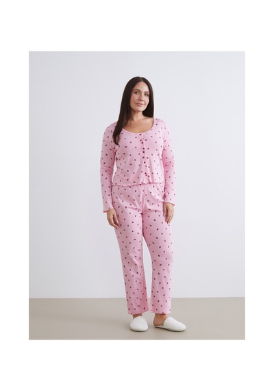 Lcw Dream Pembe U Yaka Çiçekli Kadın Pijama Takım