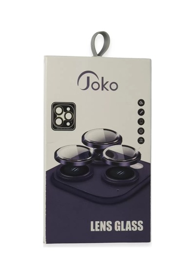 Joko Apple, Uyumlu iPhone 15 Pro Max Pvd Metal Kamera Lens - Gri