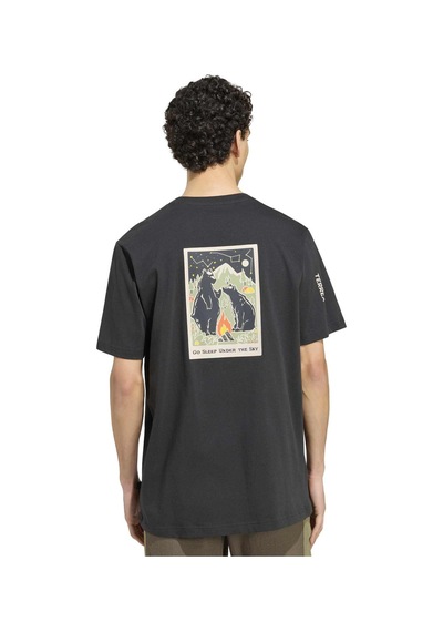 Black Adidas Erkek Koşu Ve Yürüyüş T-shirt M Camper G T Ks2518 siyah