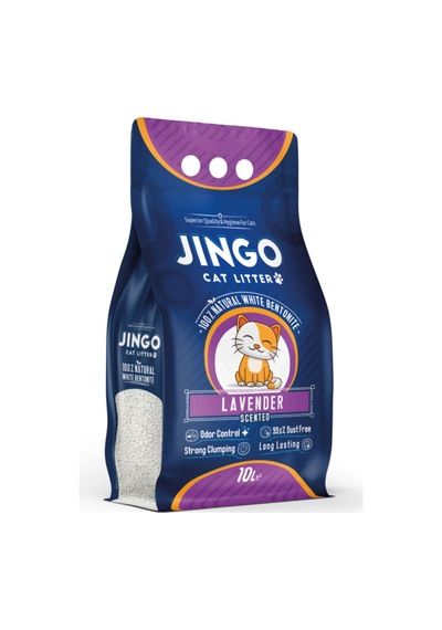Jingo Lavanta Kokulu Kalın Taneli Kedi Kumu 10 Litre