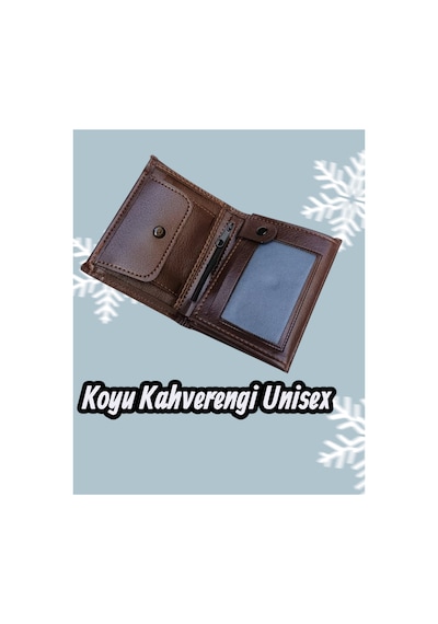 Organıcyou Guangzhou Dikey Pu Deri Erkek/kadın Kullanışlı Spor Cüzdan 11 Cm X 9 Cm X 2 Cm Koyu Kahverengi