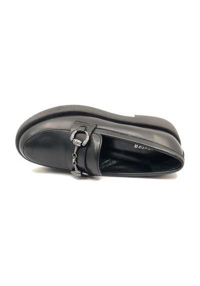 Greyder 72133 Zn Urban Deri Comfort Casual Oxford Kadın Ayakkabı Siyah