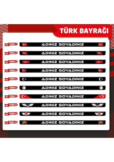 Plakalıkhane Premium Uv Baskılı Kişiye Özel Plakalık 2 Adet